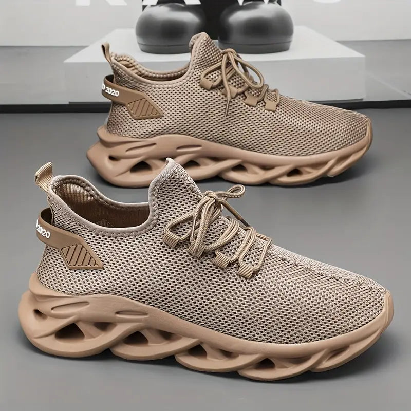 Lightweight and breathable odor-resistant slip-on running/athletic shoes