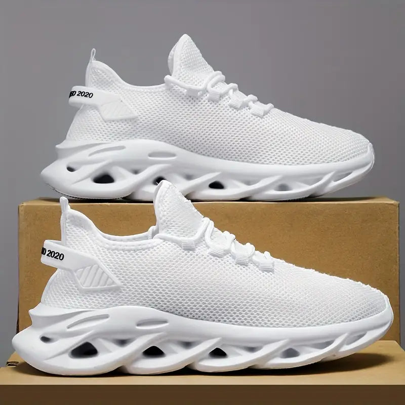 Lightweight and breathable odor-resistant slip-on running/athletic shoes