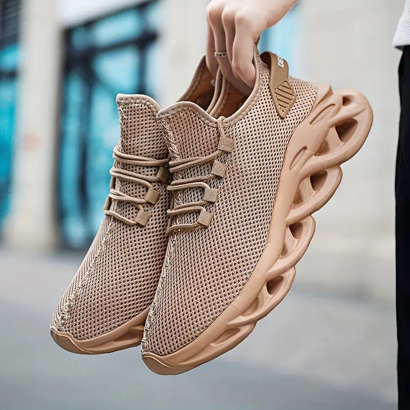 Lightweight and breathable odor-resistant slip-on running/athletic shoes