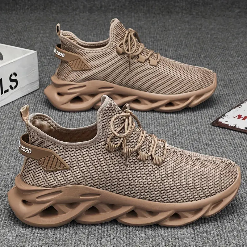 Lightweight and breathable odor-resistant slip-on running/athletic shoes